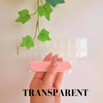 Transparent - Stickers de uñas en gel