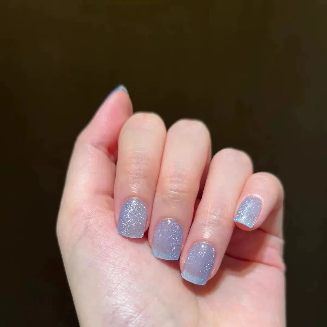 Celeste ojo de gato - Stickers de uñas en Gel