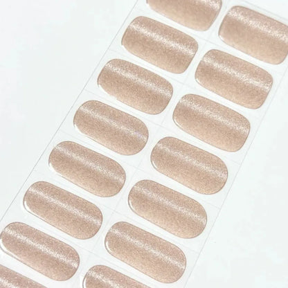 Nude ojo de gato - Stickers de uñas en gel