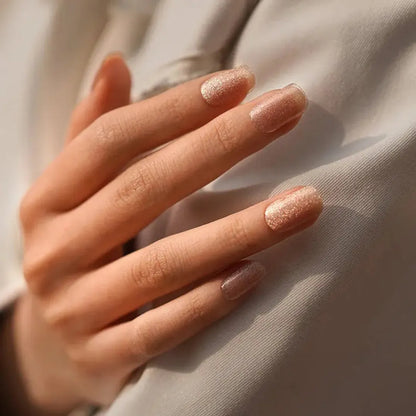 Nude ojo de gato - Stickers de uñas en gel