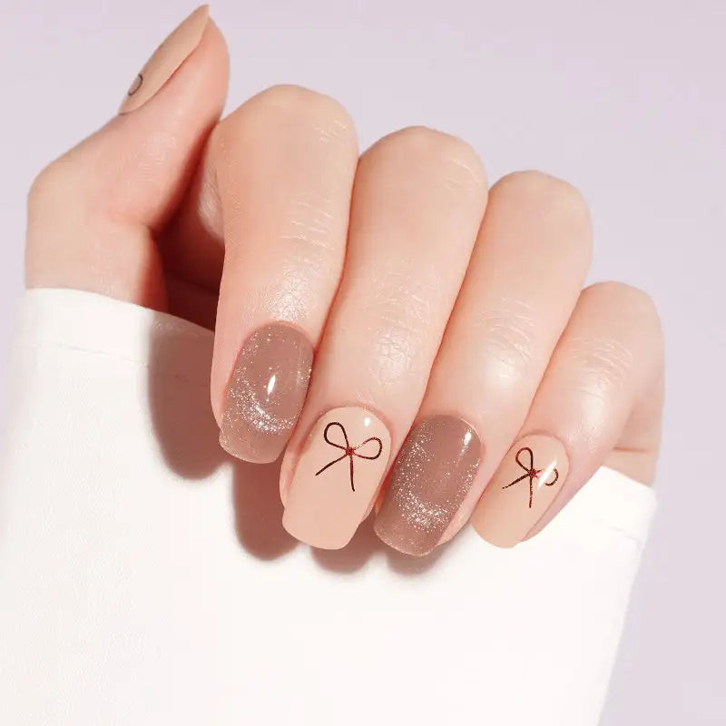 Miel Ojo de Gato Stickers de uñas en gel