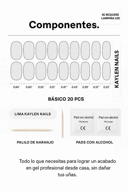 Bright Pink - Stickers de uñas en gel