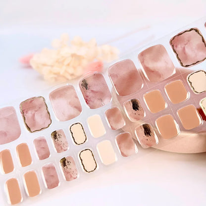 Marmole (Pedicura/Toe) Stickers de uñas en gel