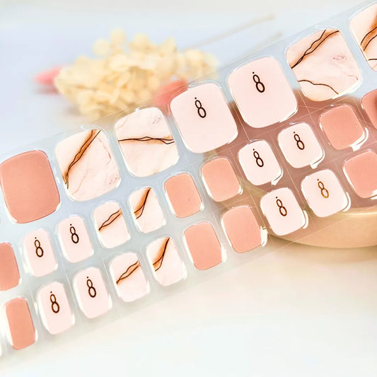 Sutileza (Pedicura/Toe) Stickers de uñas en gel