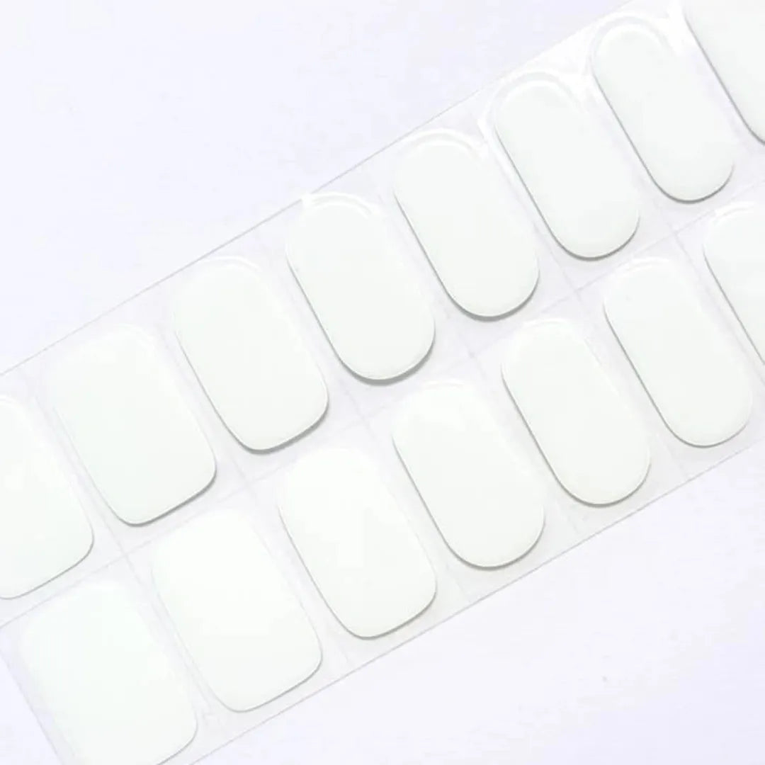 Blanco Tiza - Stickers de uñas en gel