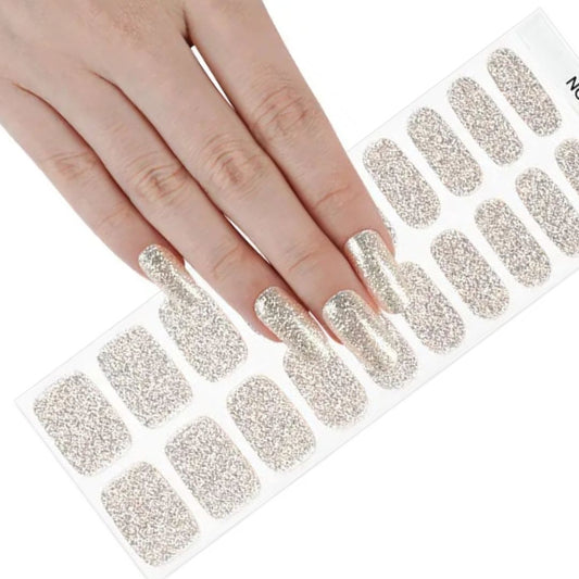 Nude Glitter - Stickers de uñas en gel