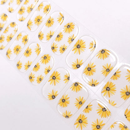 Girasoles - Stickers de uñas en gel
