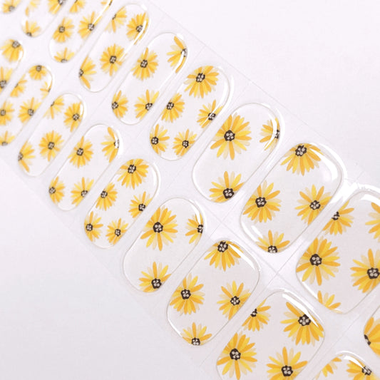 Girasoles - Stickers de uñas en gel