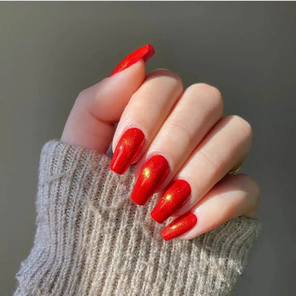 Rojo ojo de Gato - Stickers de uñas en gel