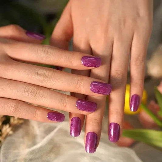 Morado Glitter - Stickers de uñas en Gel