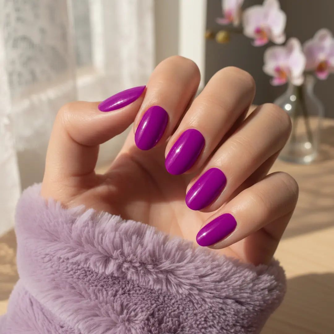 Morado Electrico  Stickers de uñas en gel