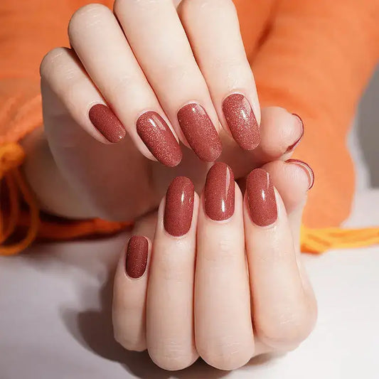Rojo Ojo de Gato  Stickers de uñas en gel