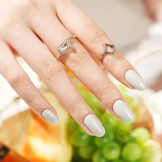 Blanco Hueso - Stickers de uñas en gel